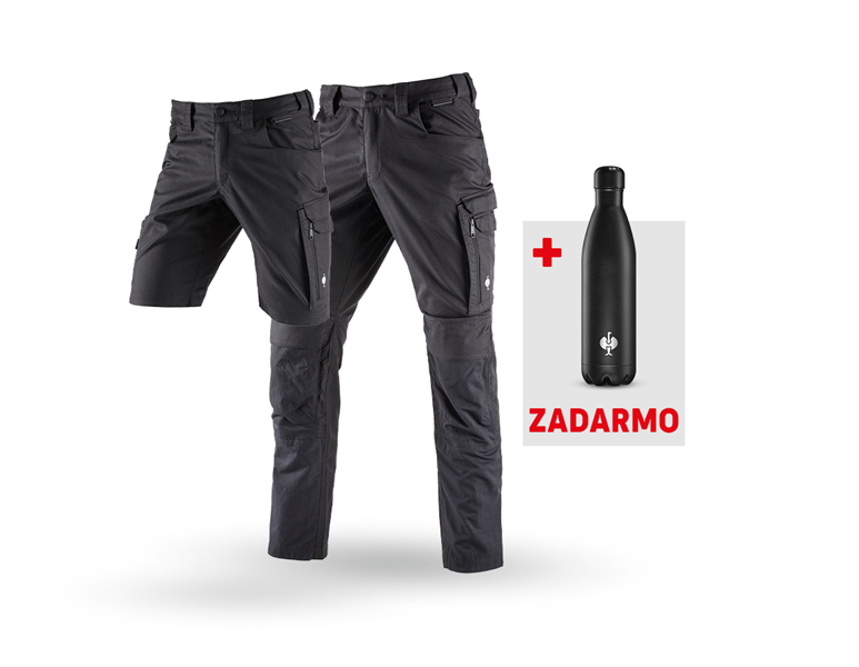 SÚPRAVA: Nohavice+šortky e.s.concrete light+fľaša