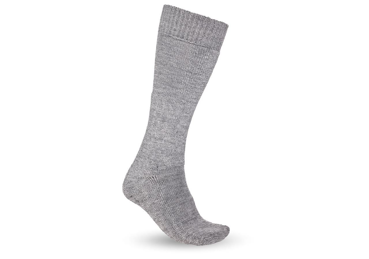 Ponožky | Pančuchy: Turistické ponožky e.s. Nature x-warm/x-high + sivá