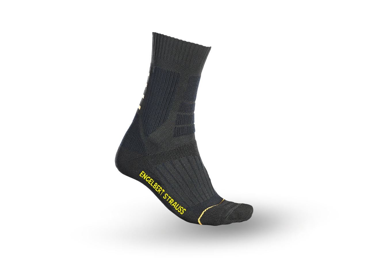 Studená: Dvojité ponožky e.s. Function warm/high + čierna