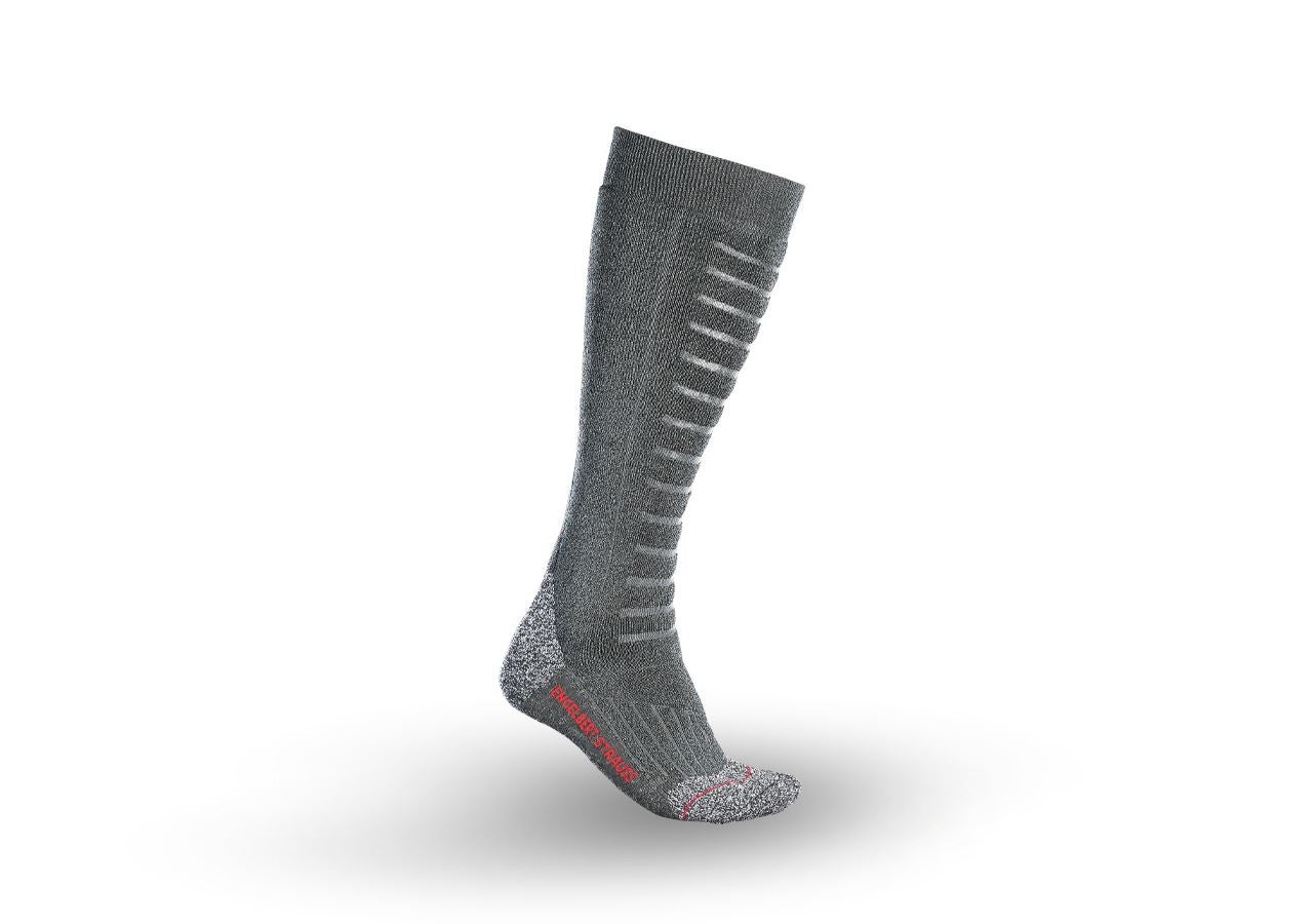 Ponožky | Pančuchy: Univerzálne ponožky e.s. Function x-warm/x-high + tmavosivá melanž
