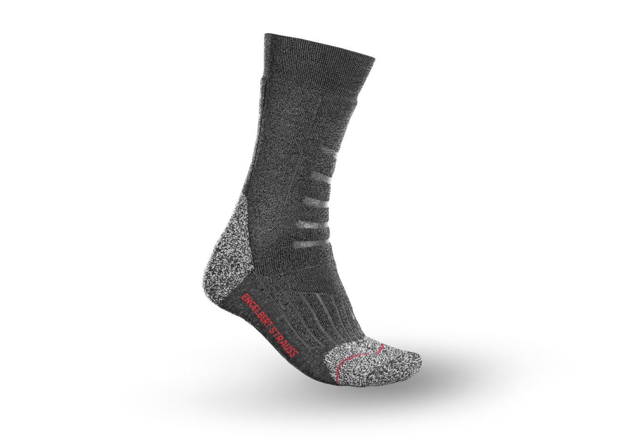 Ponožky | Pančuchy: Univerzálne ponožky e.s. Function x-warm/high + tmavosivá melanž