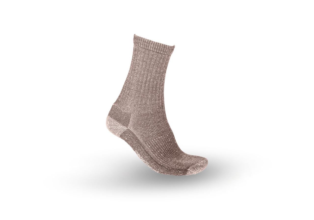 Ponožky | Pančuchy: Merino ponožky e.s. Nature warm/high + terra melanž