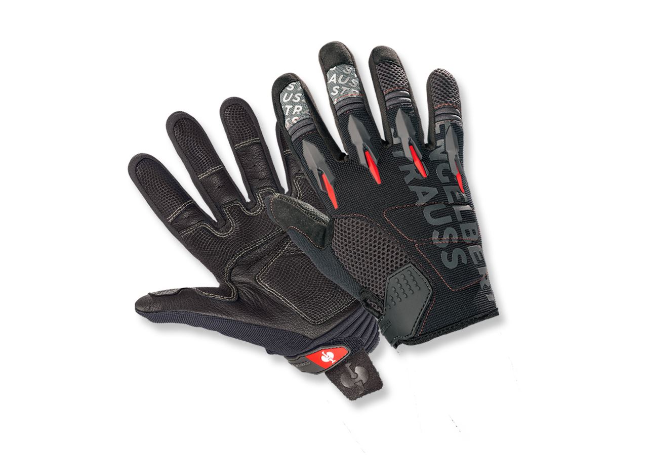 Pre najmenších: Detské rukavice pre mechanikov e.s. Viper + čierna/červená