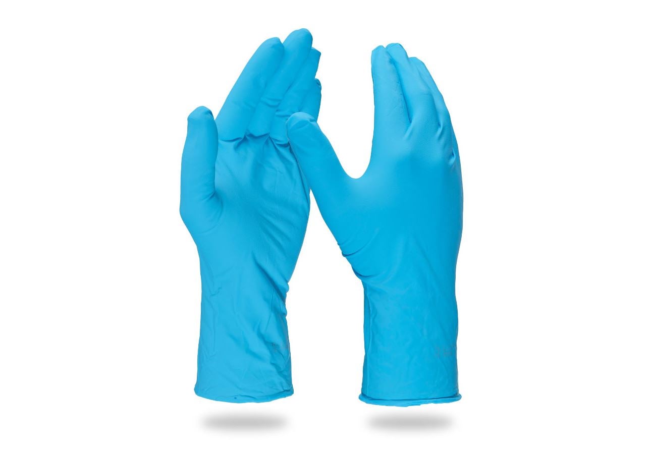 S povrchovou úpravou: Jednorazové nitrilové rukavice Chem Risk II,bez p.