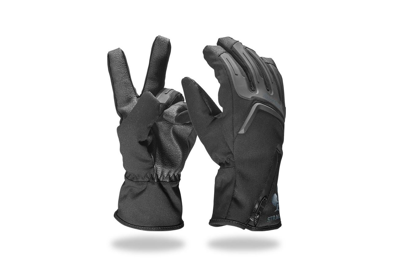 Studená: Detské zimné rukav.pre mechanikov e.s.Proteus Ice + čierna/sivá