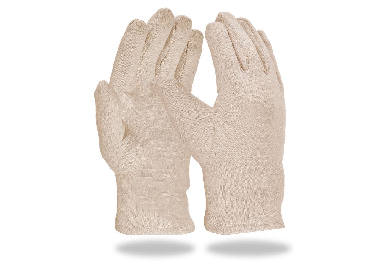 Textil: Trikotové rukavice, robustné, balenie 12 ks + biela