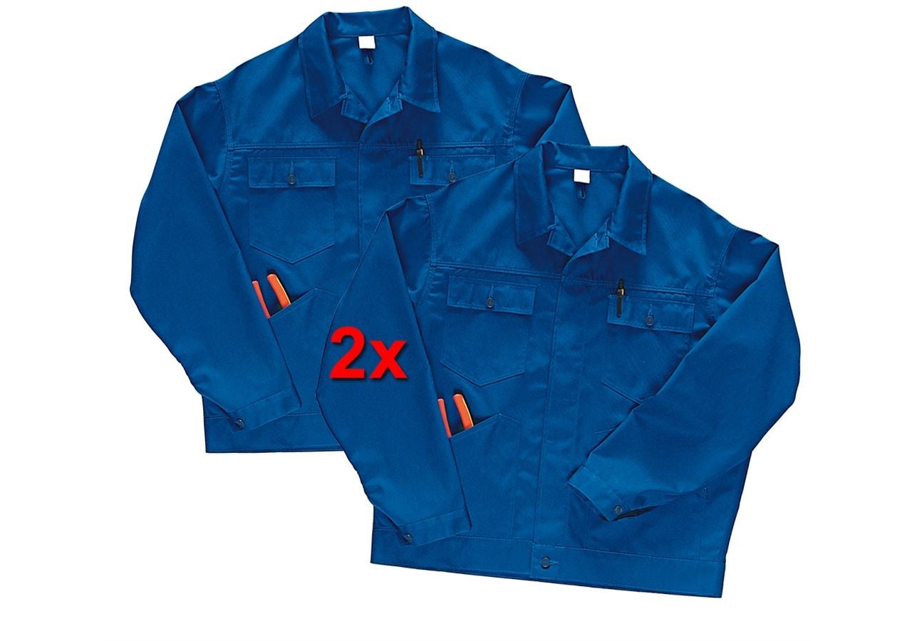Pracovné bundy: Pracovná bunda Economy, balenie 2 ks + nevadzovo modrá