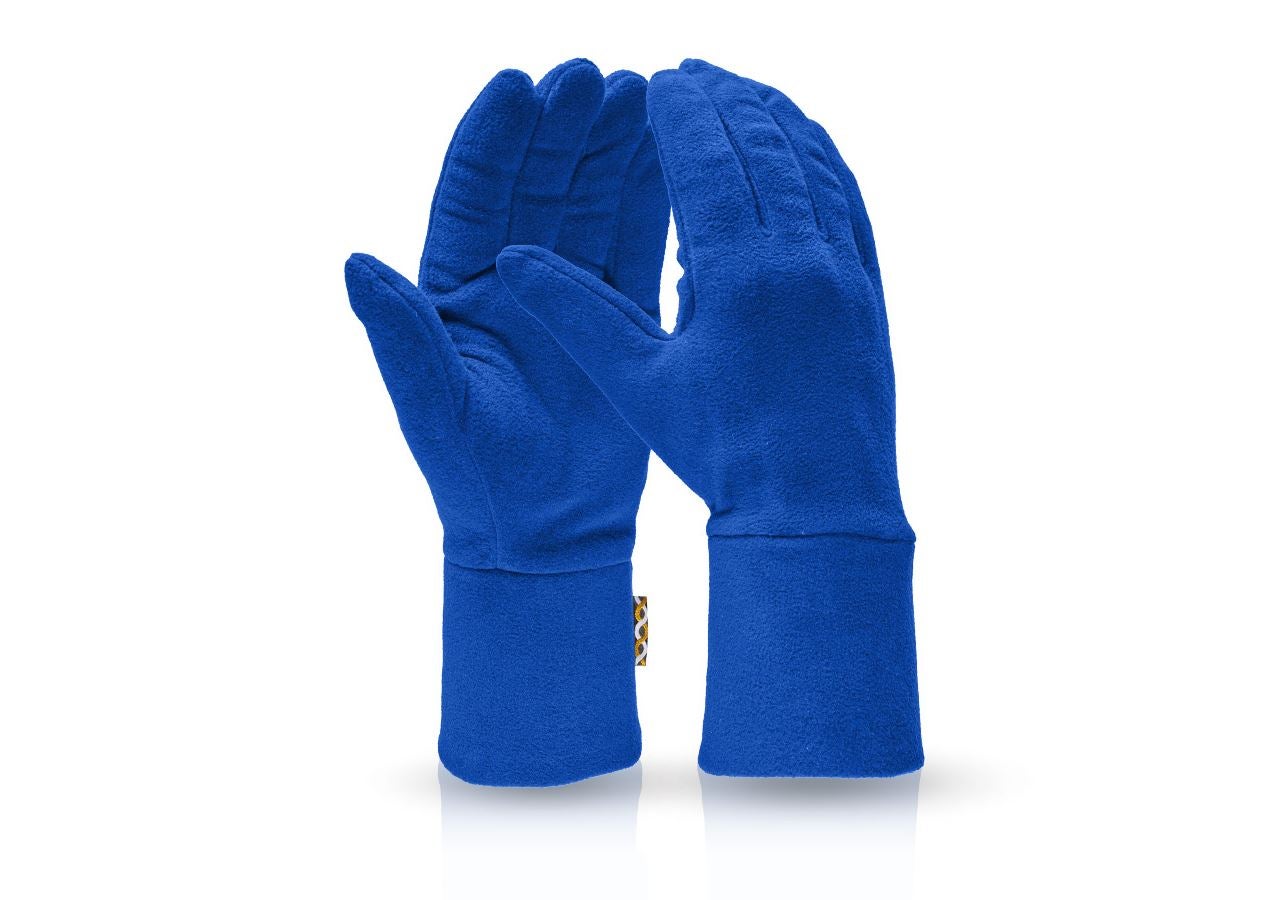 Textil: Rukavice e.s. FIBERTWIN® microfleece + nevadzovo modrá