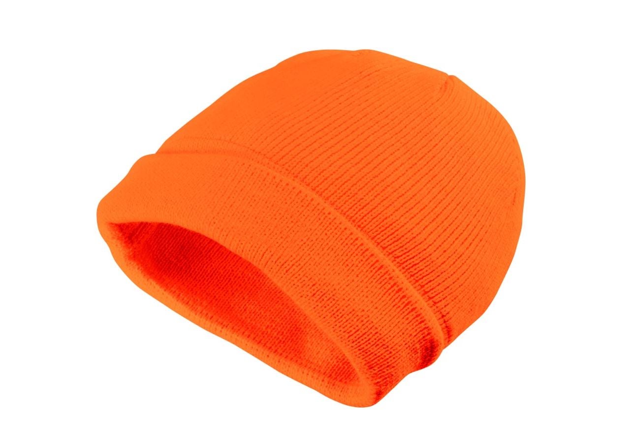 Doplnky: Zimná štrikovaná čapica Neon + oranžová