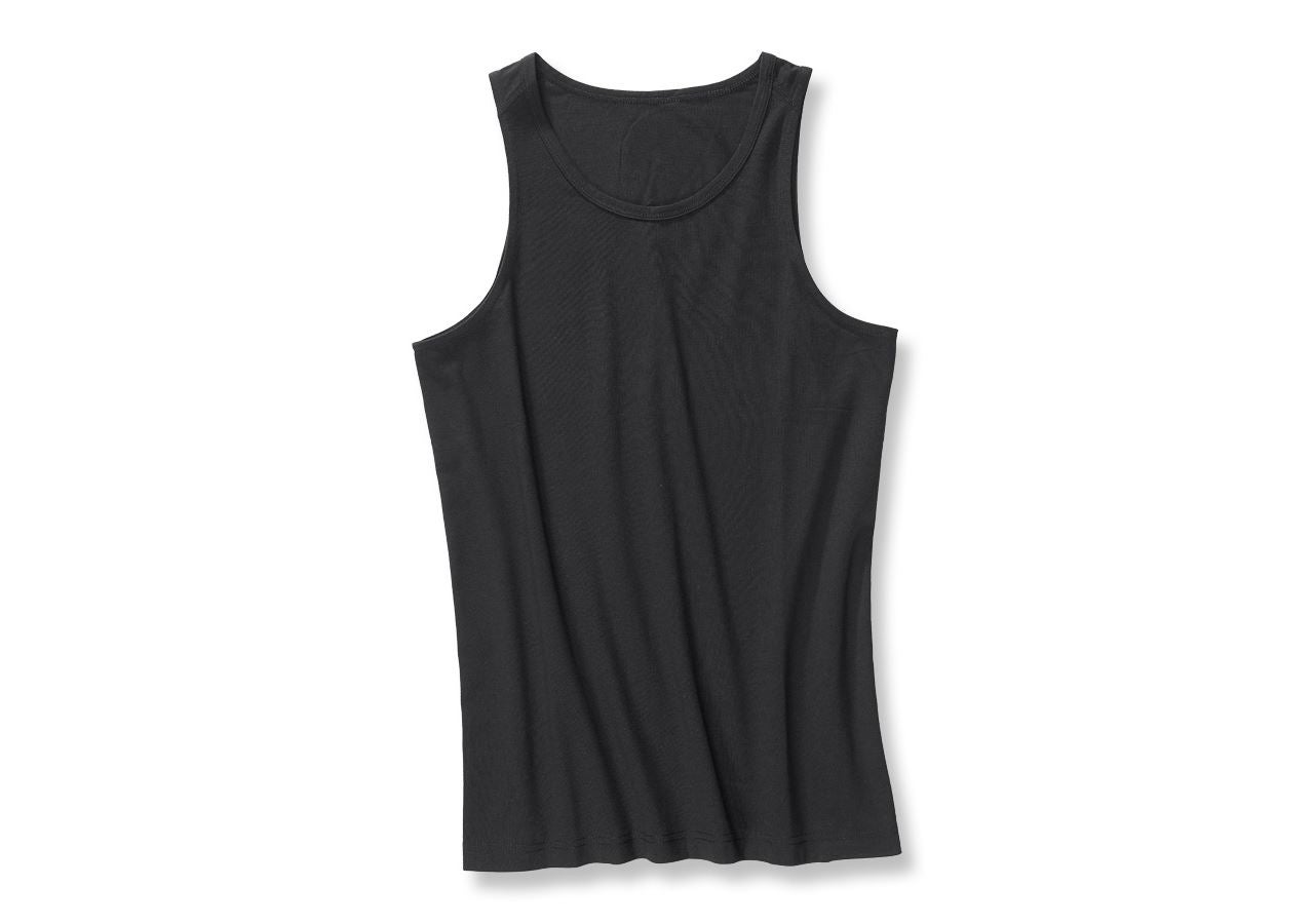 Spodná bielizeň | Termo oblečenie: Tričko bez rukávov e.s.cotton stretch + čierna