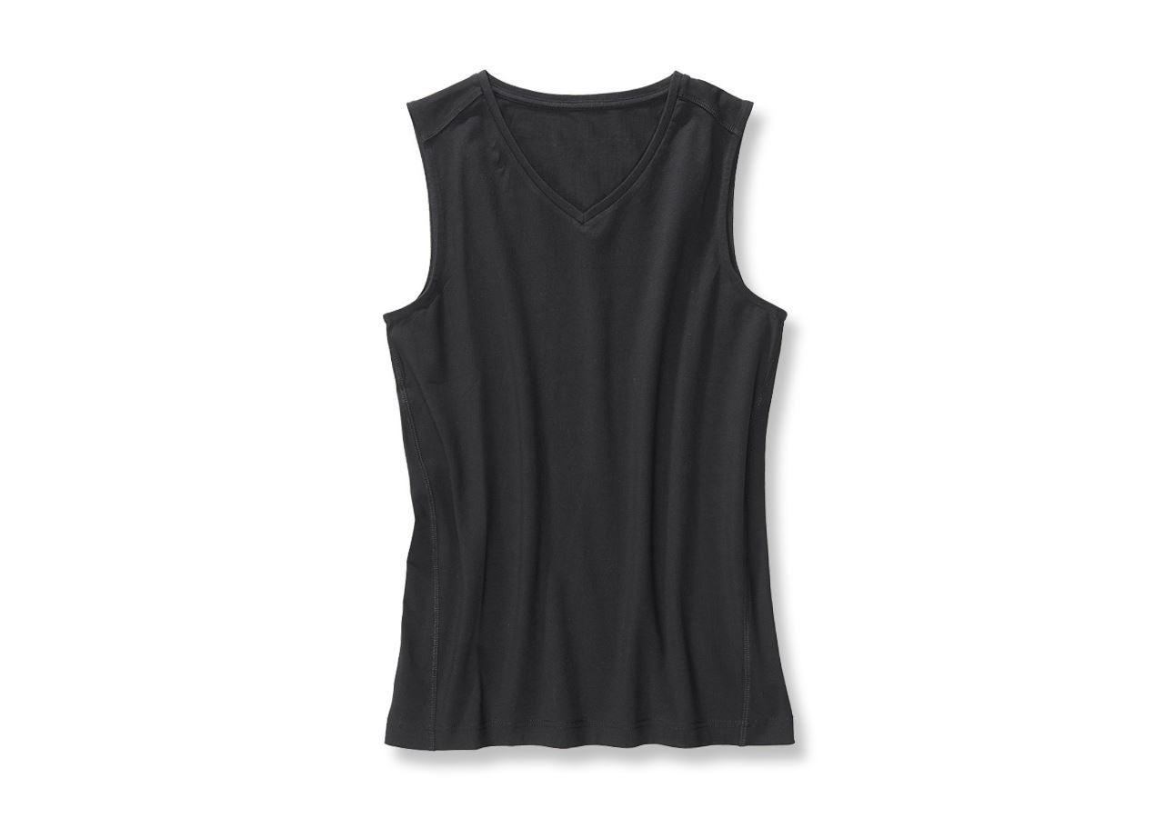 Spodná bielizeň | Termo oblečenie: Atletické tričko e.s. cotton stretch + čierna