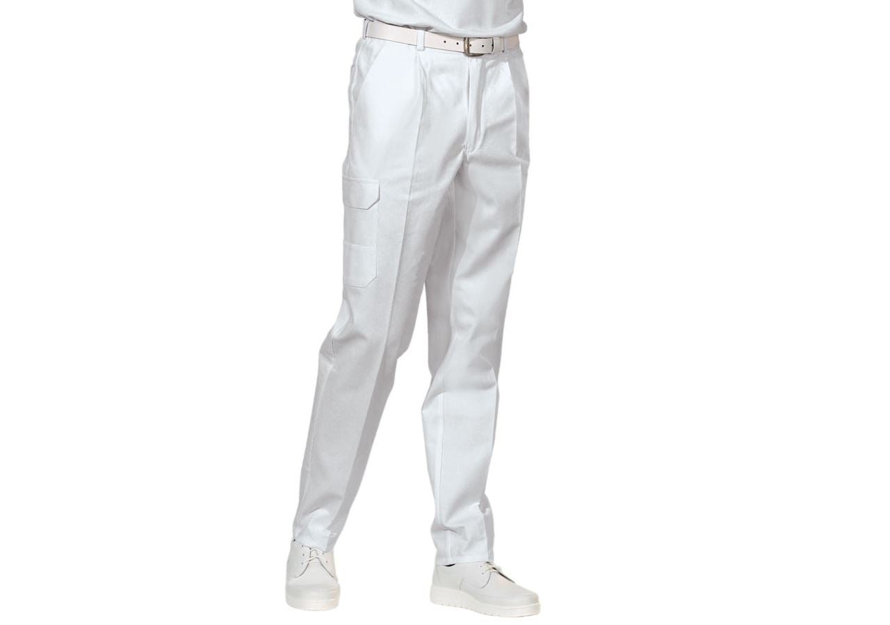 Pracovné nohavice: Pánske pracovné nohavice Jack + biela