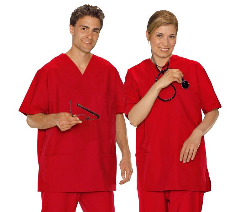 Tričká, pulóvre a košele: Operačná košeľa + červená