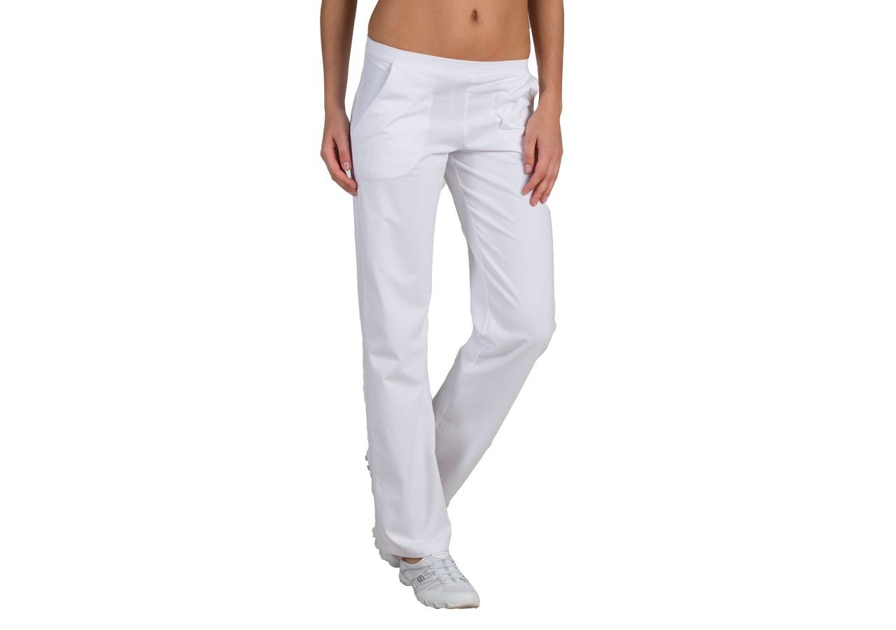 Pracovné nohavice: Teplákové nohavice e.s. + biela