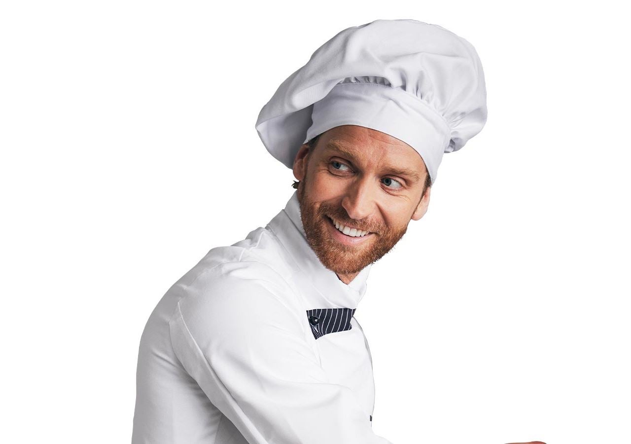 Doplnky: Francúzska kuchárska čapica + biela