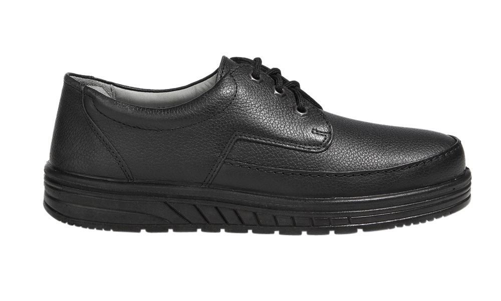 Gastro / Kuchárska obuv: ABEBA O2 pánske šnurovacie topánky Kai + čierna