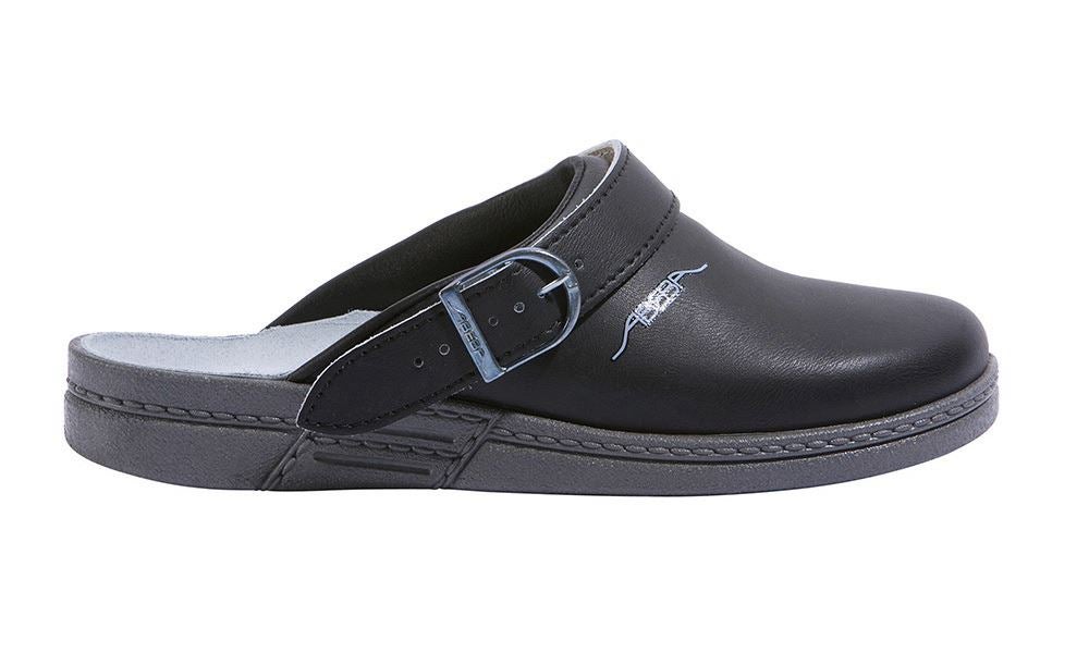 Gastro / Kuchárska obuv: ABEBA OB dámske a pánske šľapky Tonga + čierna