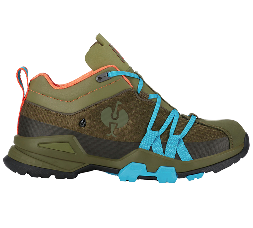 O2: O2 pracovná obuv e.s. Kobuk low + bahenná zelená/nizza modrá