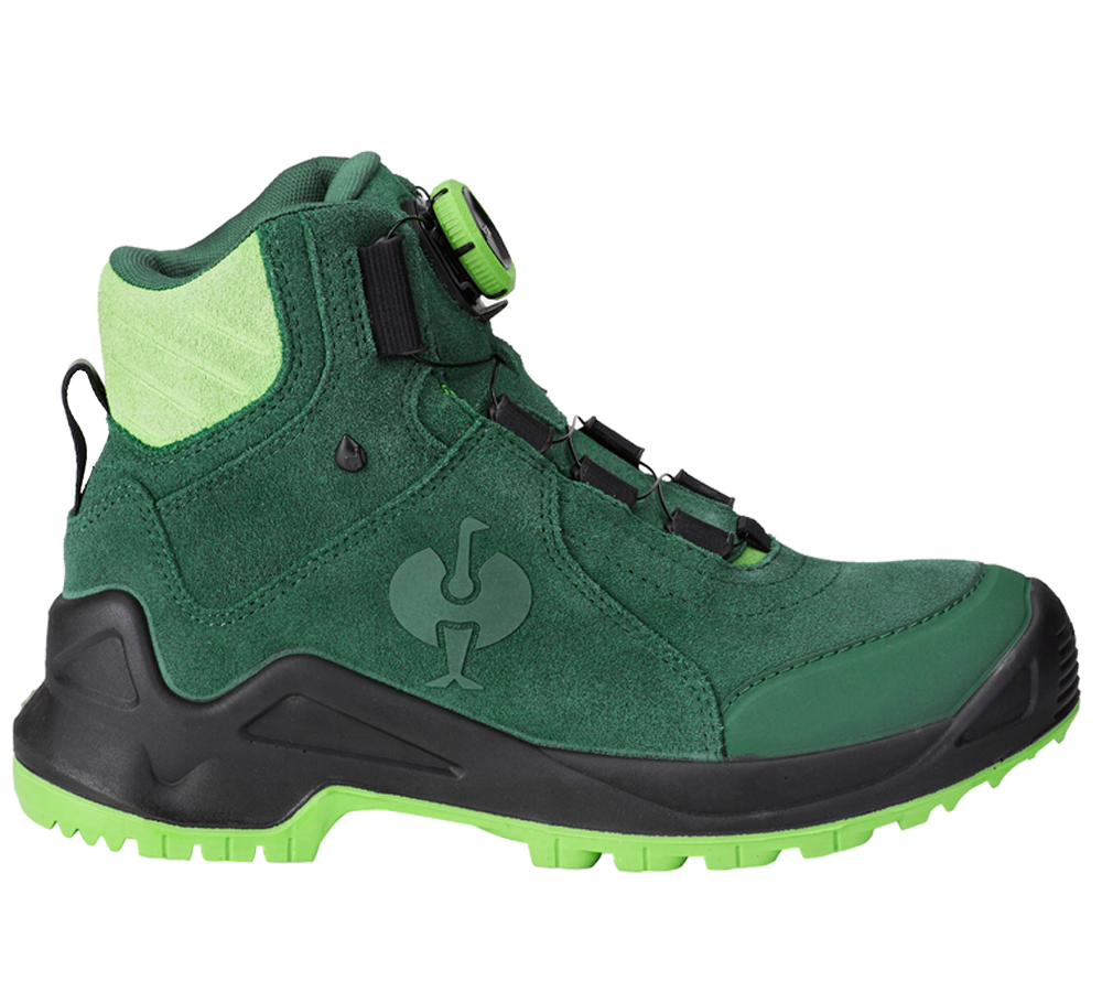 O2: O2 Pracovná obuv e.s. Apate II mid + zelená/morská zelená