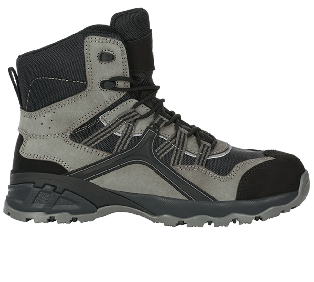 S1: e.s. S1 bezpečnostná obuv Pallas mid + cementová/čierna
