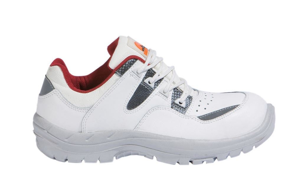 Gastro / Kuchárska obuv: STONEKIT S1 bezpečnostné poltopánky Milos + biela