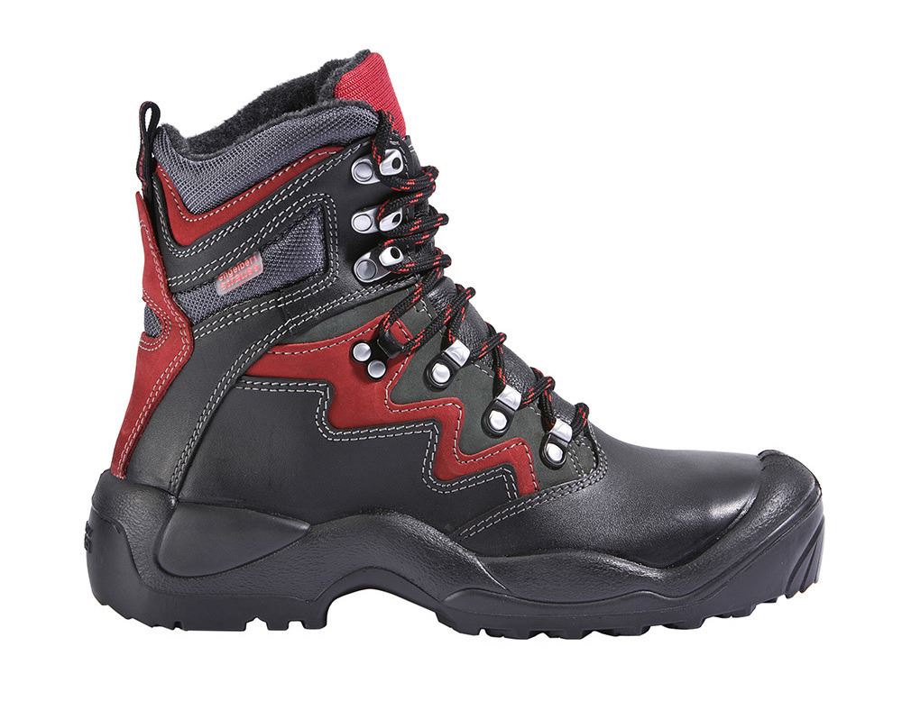 Strechári / Tesári / Pokrývač obuv: S3 zimná vysoká bezpečnostná obuv Lech + čierna/antracitová/červená