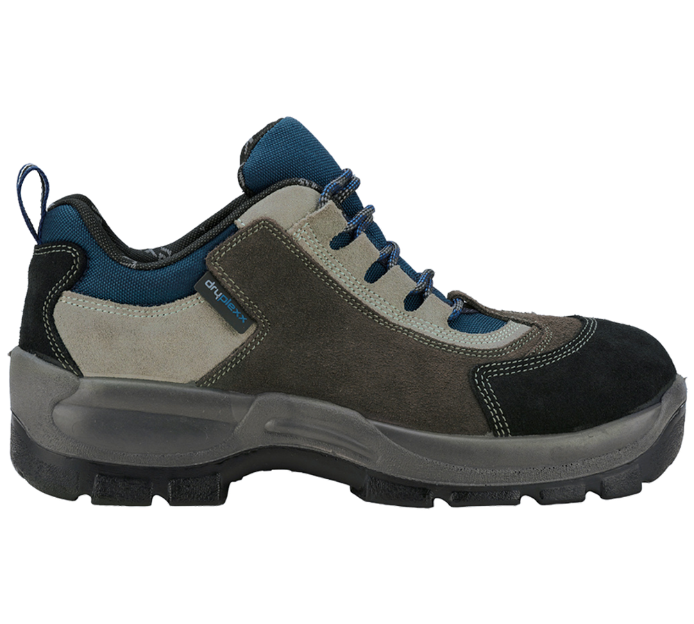 Strechári / Tesári / Pokrývač obuv: S3 bezpečnostné poltopánky Willingen + sivá/námornícka modrá/čierna