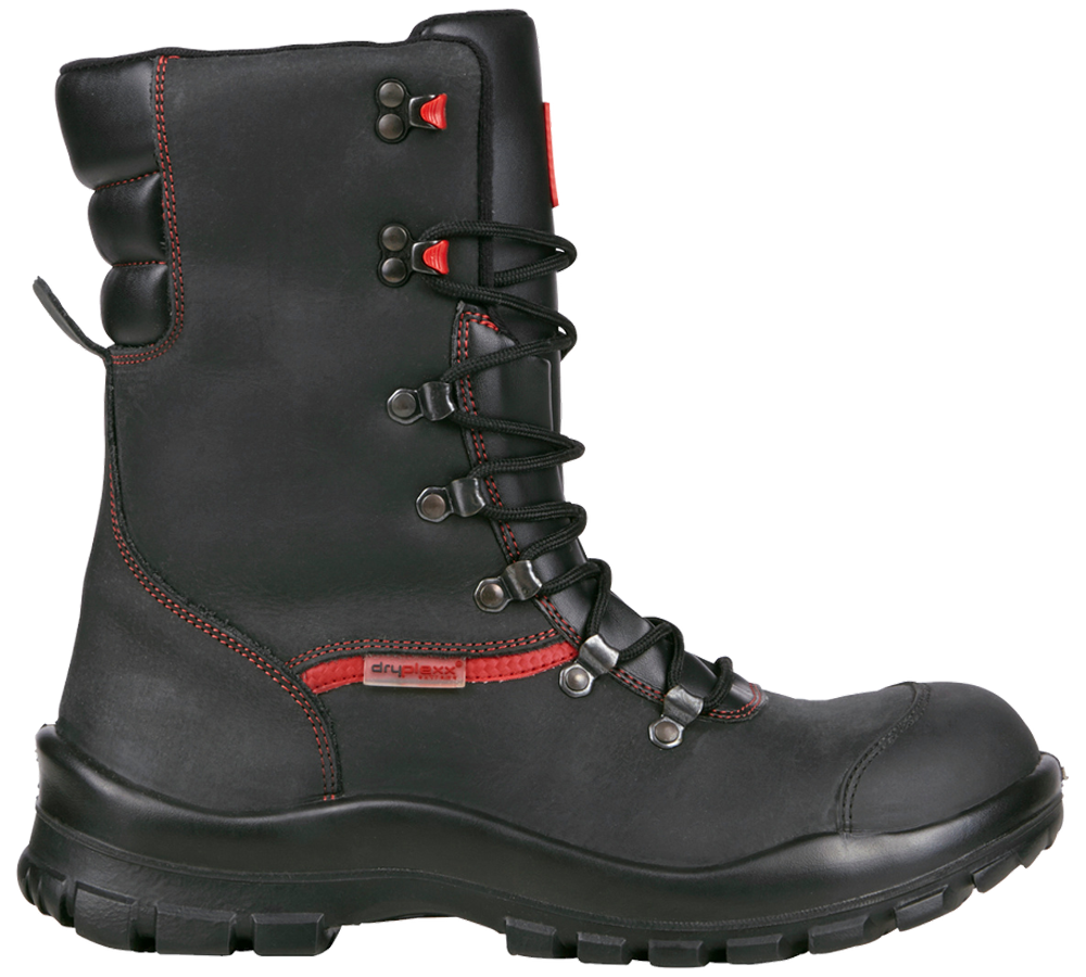 S3: S3 zimná vysoká bezpečnostná obuv Comfort12 + čierna/červená