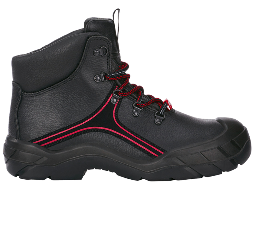 Strechári / Tesári / Pokrývač obuv: e.s. S3 bezpečnostná obuv Matar + čierna/červená