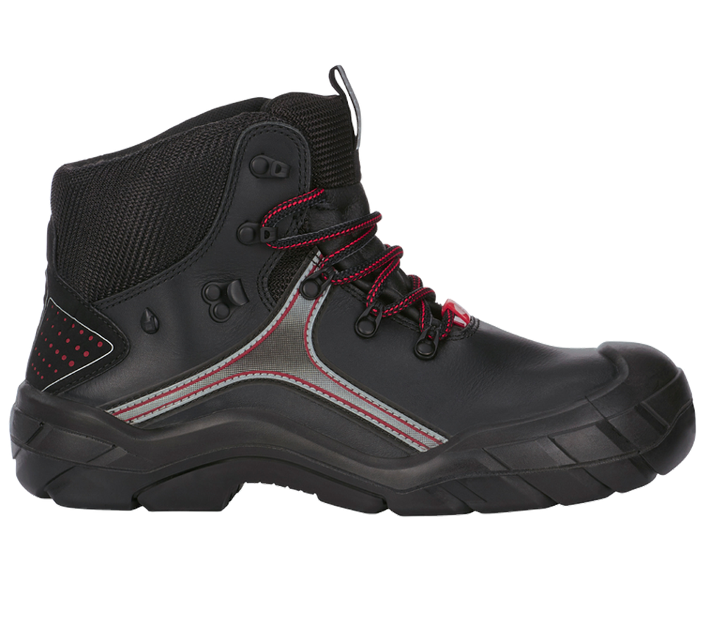 Strechári / Tesári / Pokrývač obuv: e.s. S3 bezpečnostná obuv Avior + čierna/červená