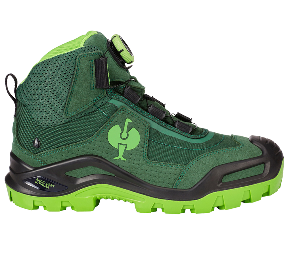 S3: e.s. S3 bezpečnostná obuv Kastra II mid + zelená/morská zelená