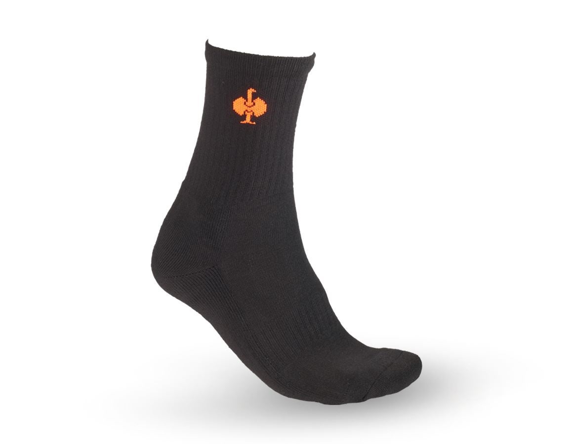 Ponožky | Pančuchy: Univerzálne ponožky e.s. Classic light/high + čierna/výstražná žltá