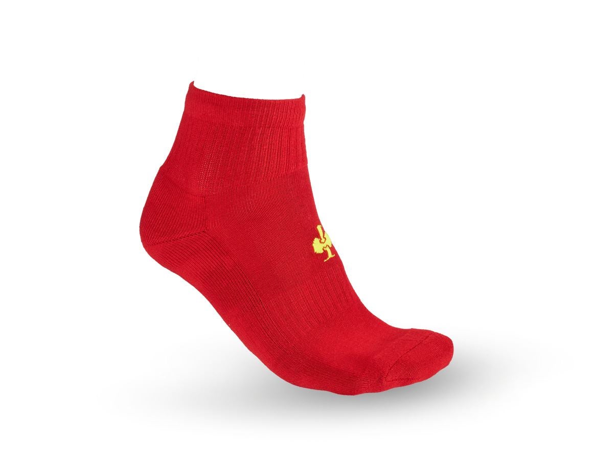 Ponožky | Pančuchy: Univerzálne ponožky e.s. Classic light/mid + ohnivá červená/výstražná žltá