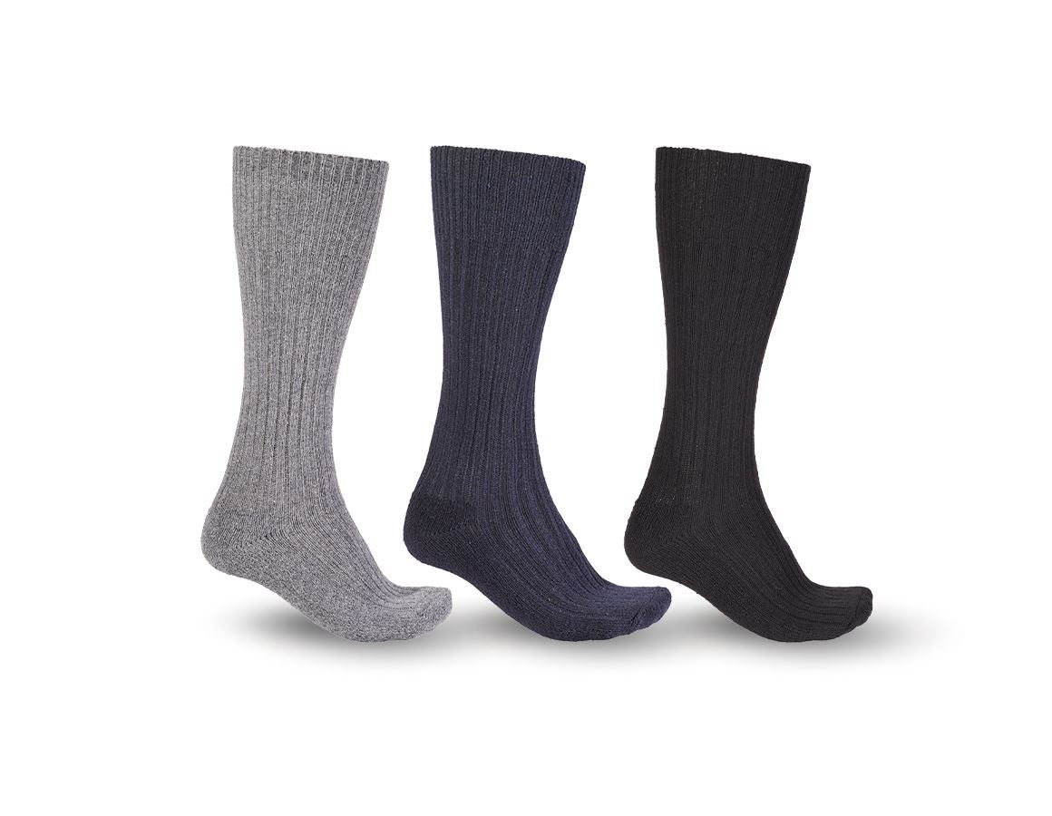 Ponožky | Pančuchy: Pracovné ponožky e.s. Classic warm/x-high,bal.3 ks