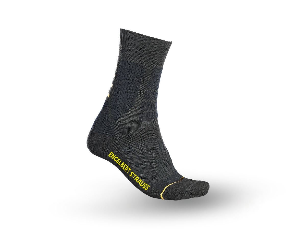 Studená: Dvojité ponožky e.s. Function warm/high + čierna