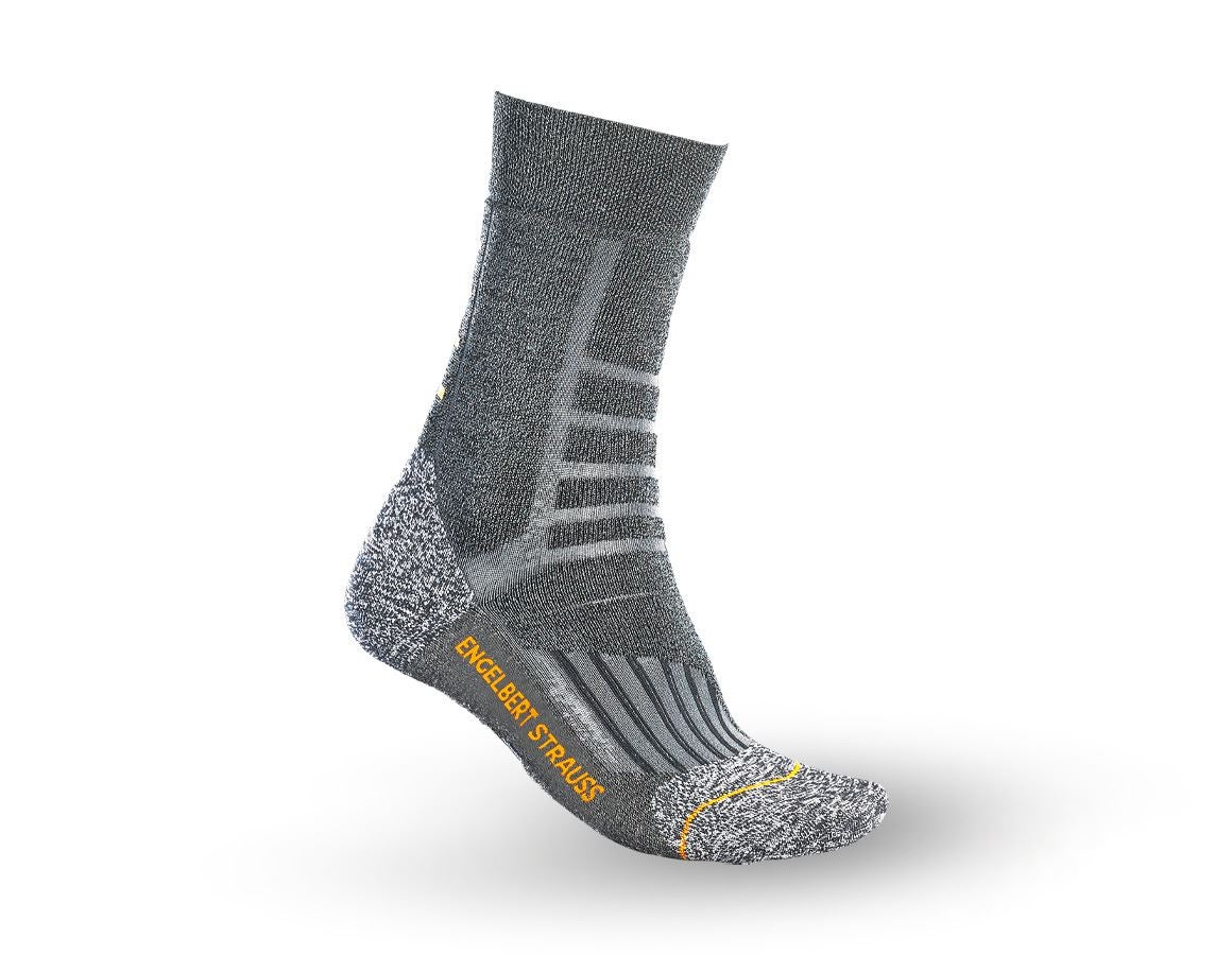 Ponožky | Pančuchy: Univerzálne ponožky e.s. Function warm/high + tmavosivá melanž