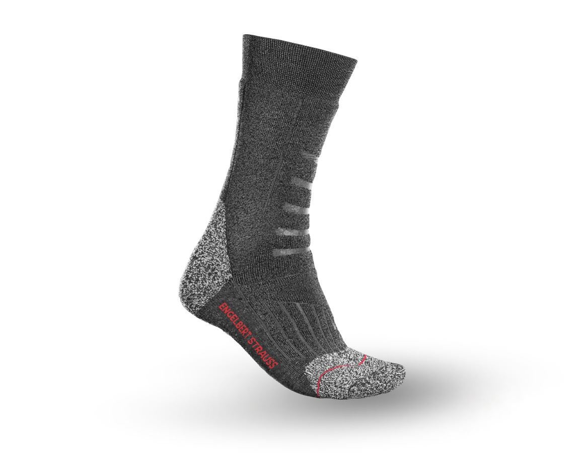 Studená: Univerzálne ponožky e.s. Function x-warm/high + tmavosivá melanž