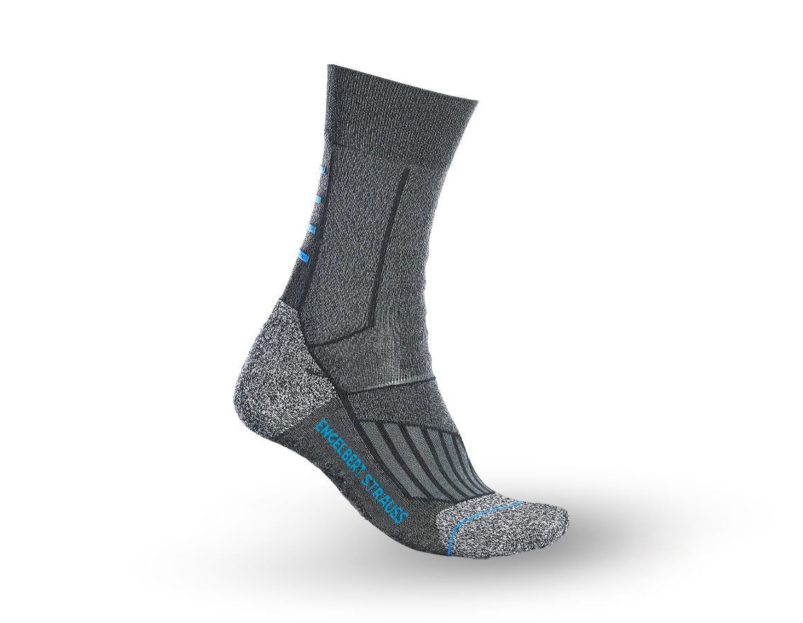 Ponožky | Pančuchy: Univerzálne ponožky e.s. Function cool/high + tmavosivá melanž