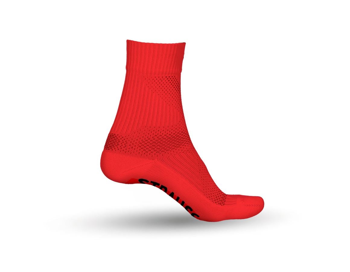 Odevy: e.s. Univerzálne ponožky Function light/high + výstražná červená/čierna