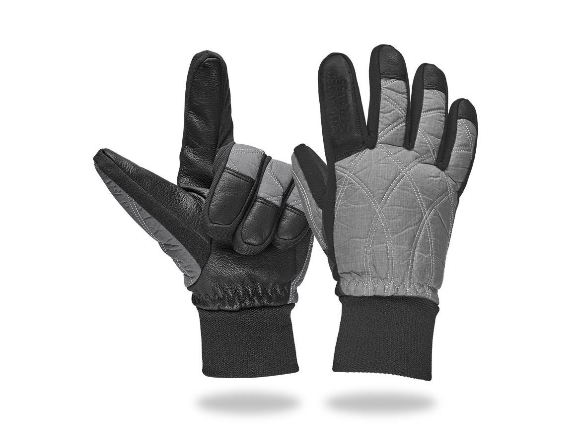 Studená: Zimné rukavice e.s. Hybrid Ice + grafitová melanž