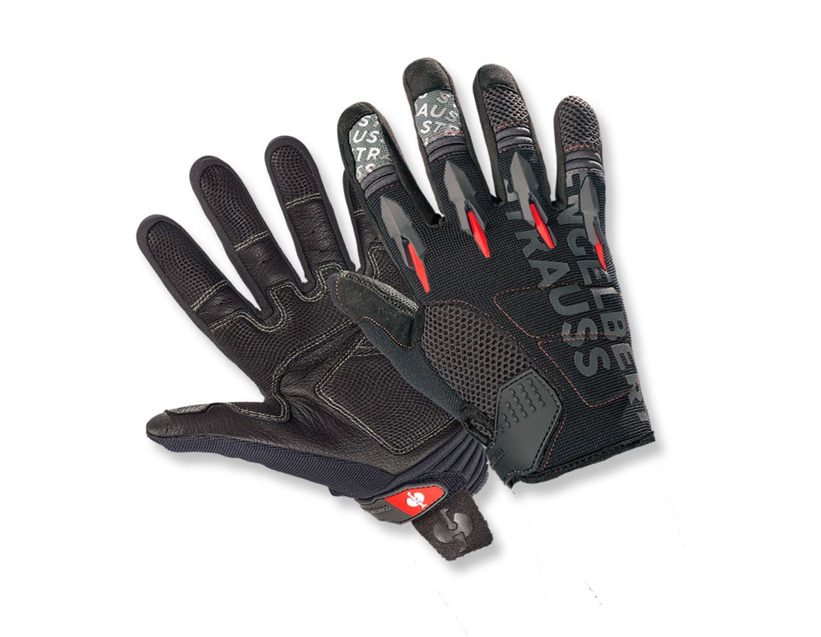 Pre najmenších: Detské rukavice pre mechanikov e.s. Viper + čierna/červená