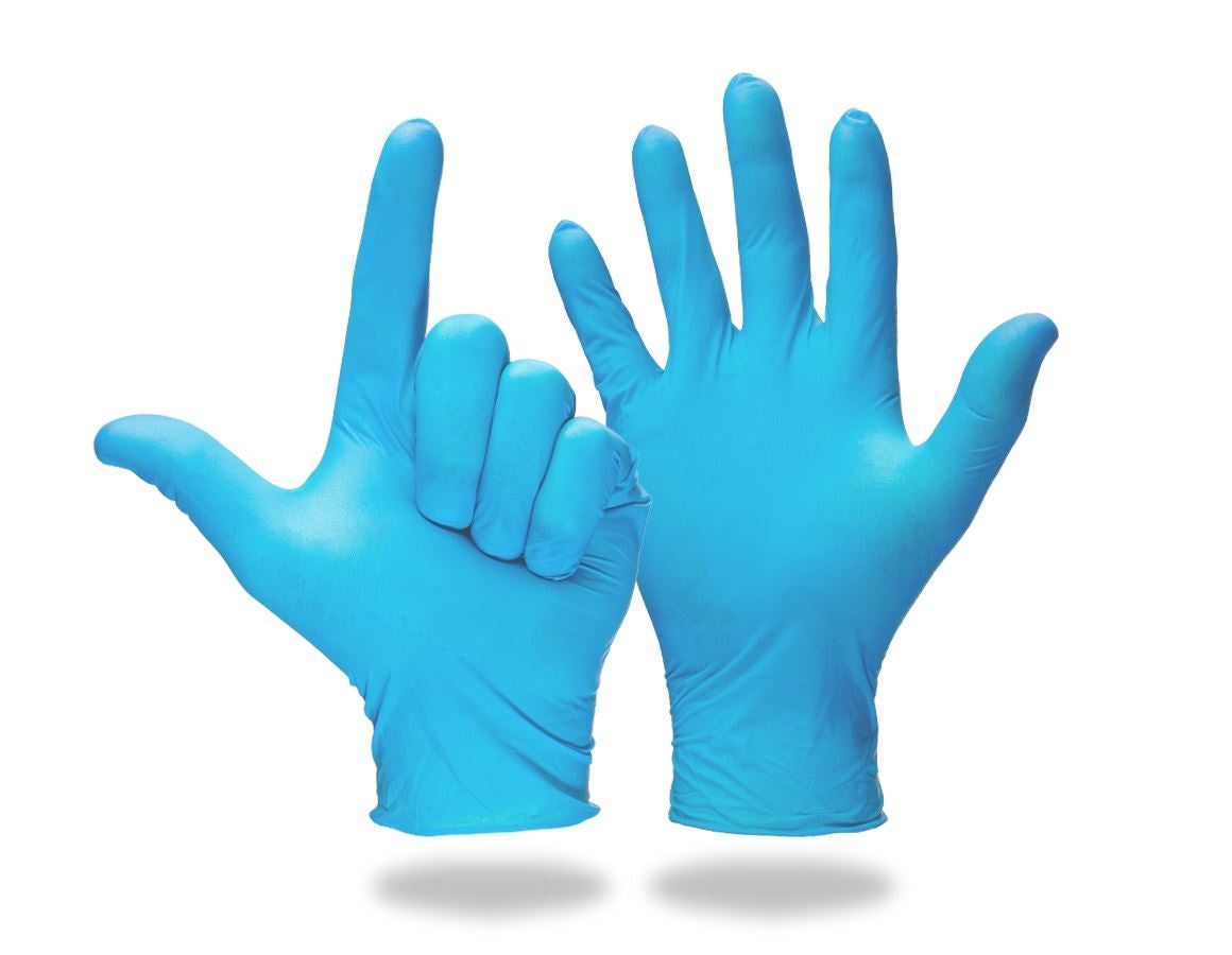 S povrchovou úpravou: Jednorazové latexové vyšetrovacie rukav.,bez púdru + modrá