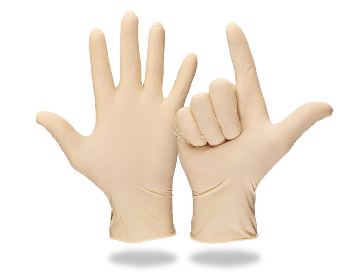 Jednorazové rukavice: Jednorazové latexové vyšetrovacie rukav.,bez púdru + prírodná