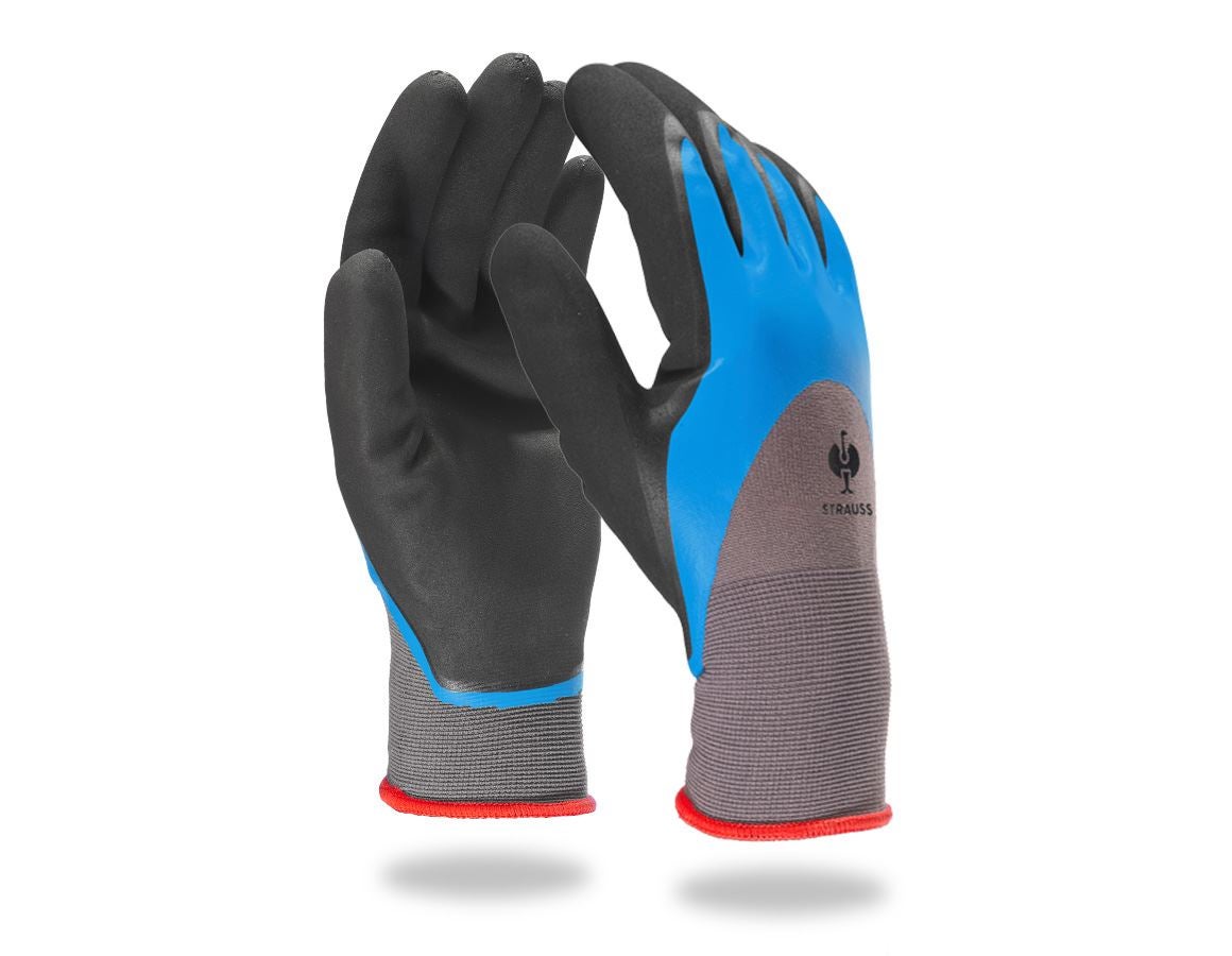 S povrchovou úpravou: Nitrilové rukavice Flexible Pro + modrá/sivá-melanž