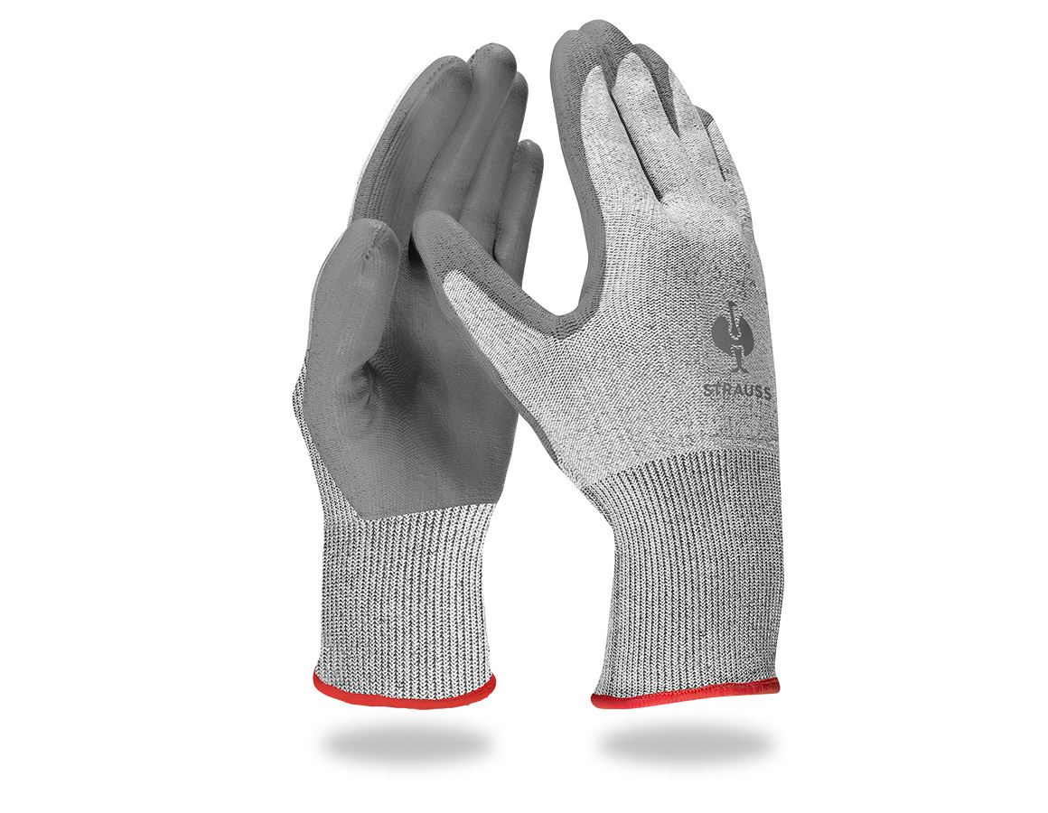 S povrchovou úpravou: PU ochranné rukavice voči prerezaniu, cut C