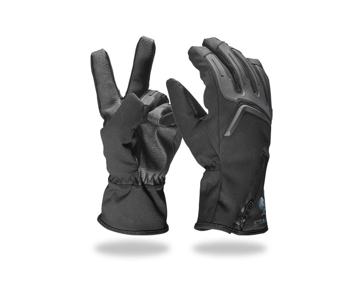Studená: Detské zimné rukav.pre mechanikov e.s.Proteus Ice + čierna/sivá