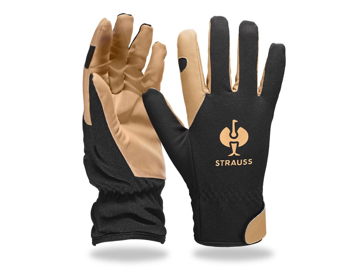 S povrchovou úpravou: Montážne zimné rukavice Intense light + čierna/hnedá