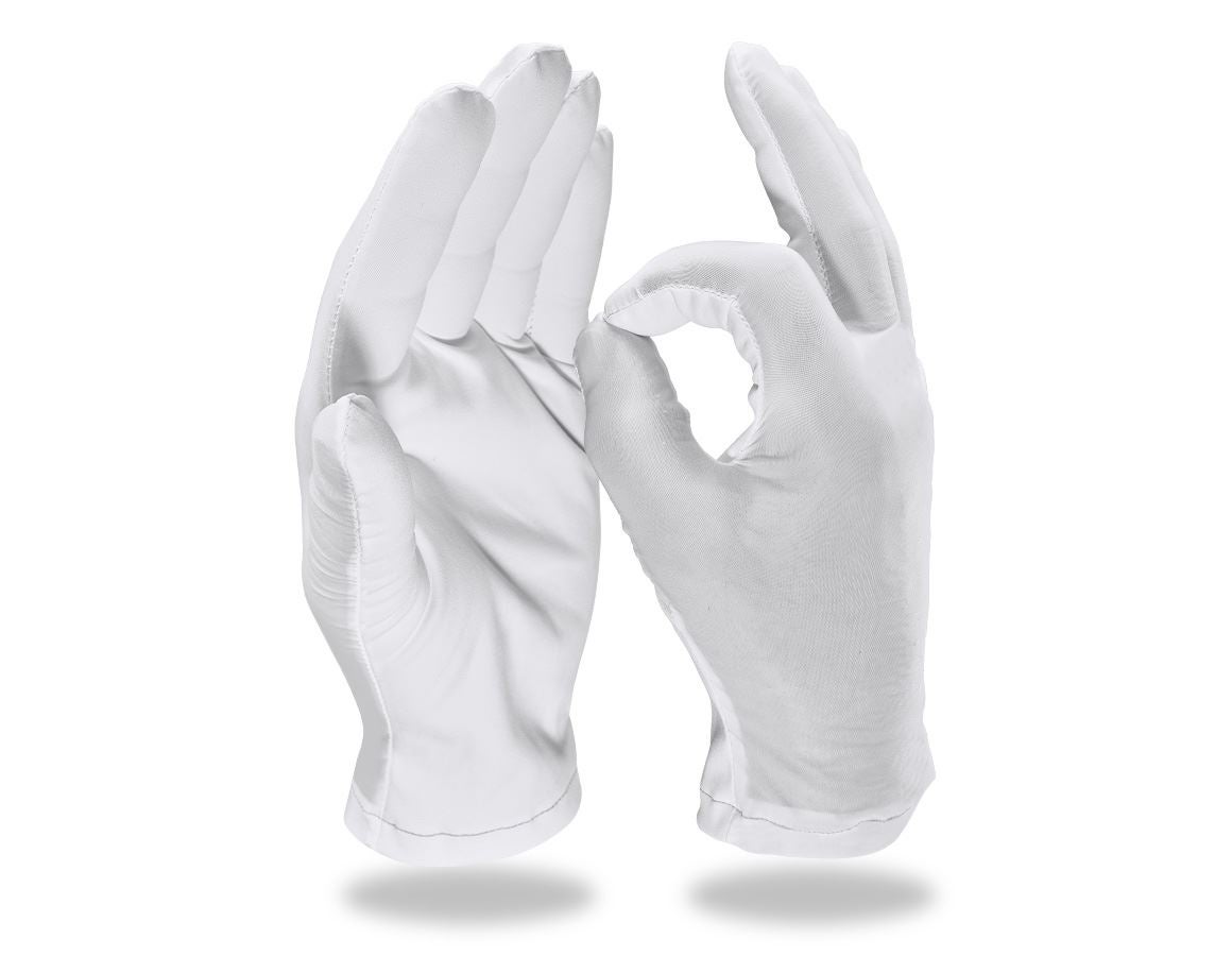 Textil: Hodinárske rukavice, balenie 12 kusov + biela