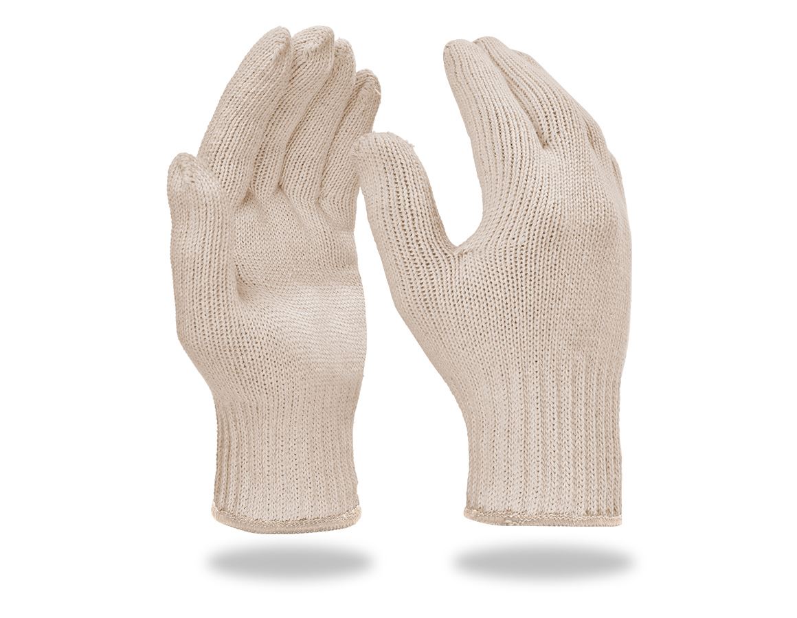 Textil: Úpletové rukavice, balenie 12 ks + biela