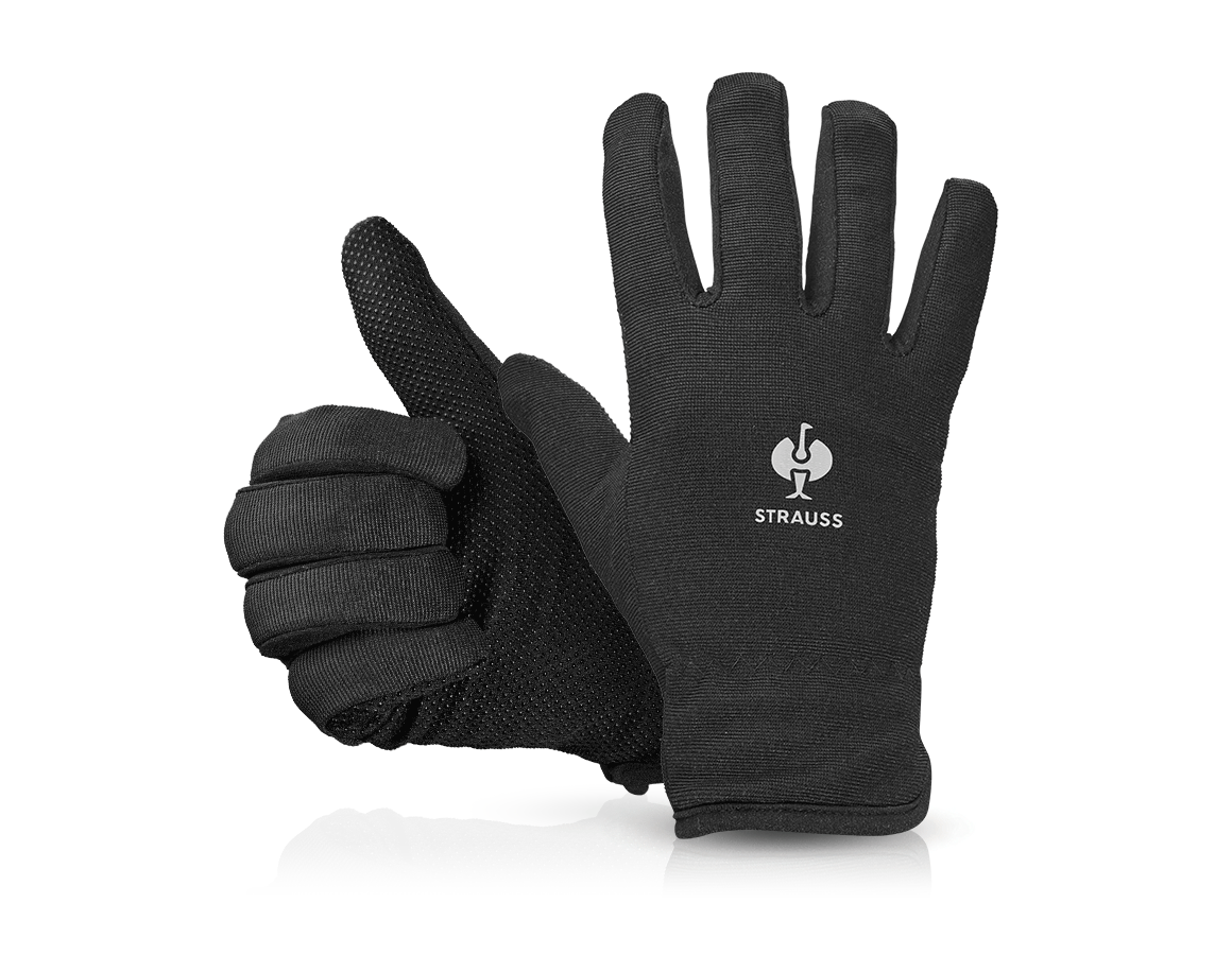 S povrchovou úpravou: Zimné rukavice e.s. Fleece Comfort + čierna